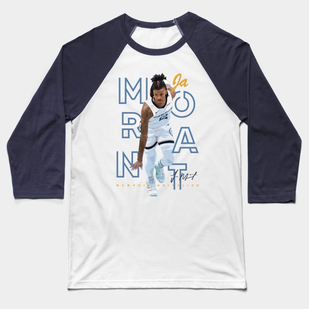 Ja Morant Too Small Celly Baseball T-Shirt by Juantamad